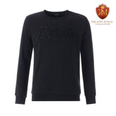Alpha Black on Black Chenille Crewneck